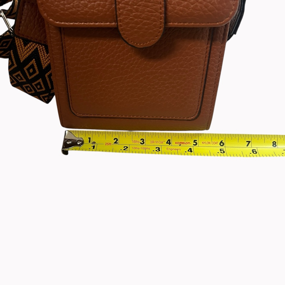 K Carroll Brown Phone Crossbody Bag Adjustable Strap Mini Organizer Purse - Picture 9 of 16